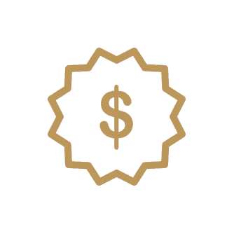 Dollar icon enclosed within a cloud with sharp edges